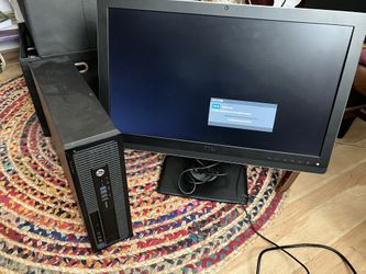 HP Elite desk 800 G1 processor wish windows 10 and Dell monitor