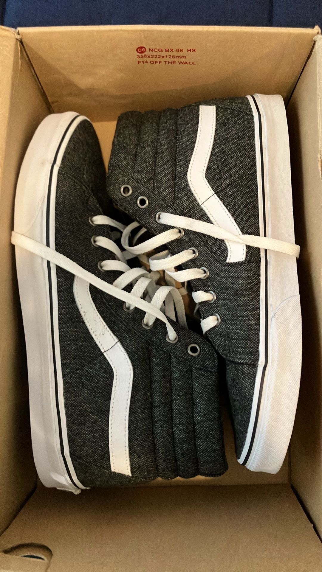 Men’s Vans Tweed Black/True White