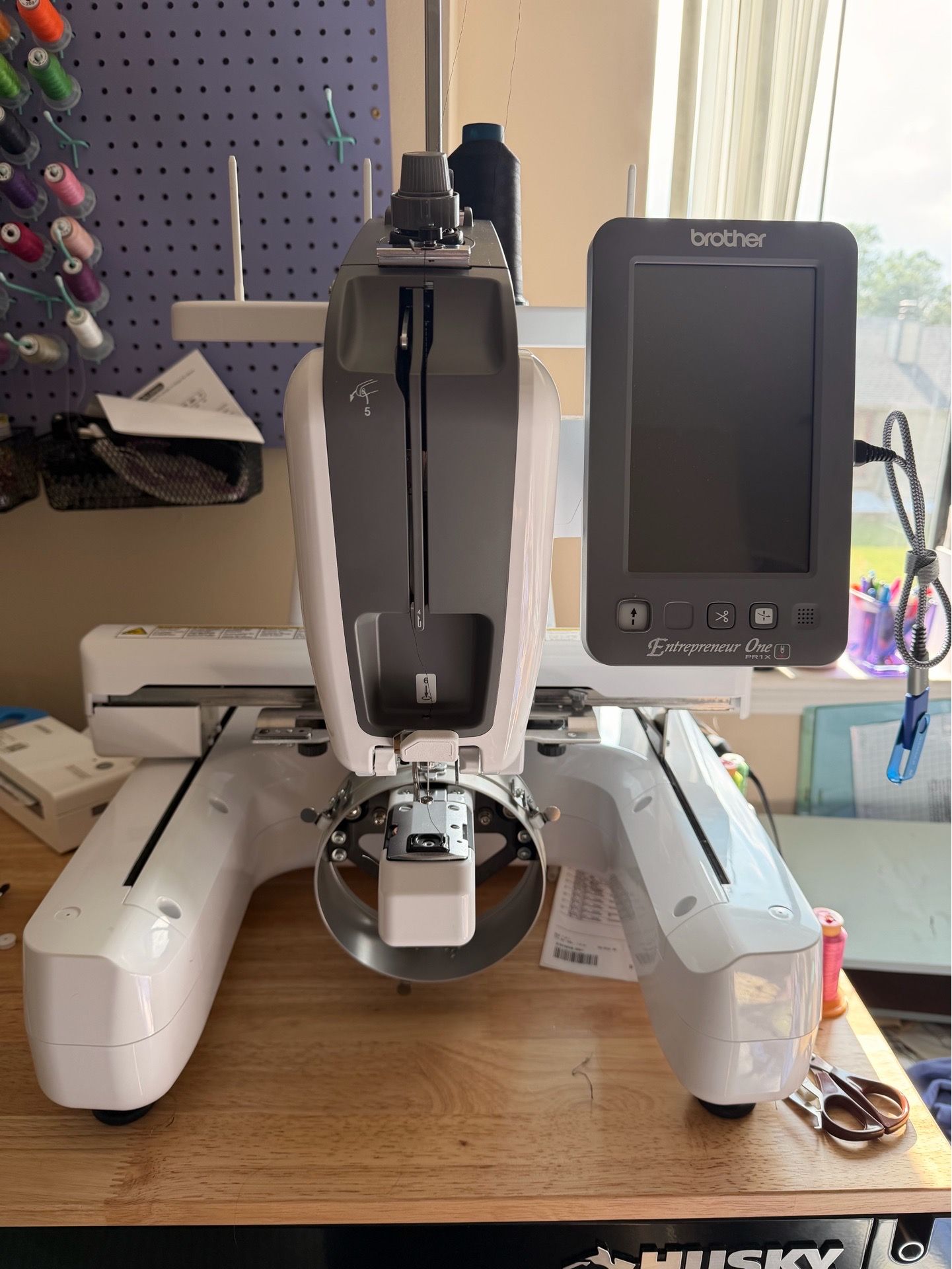 Brother PR1X Embroidery Machine + PRCF3 Cap Frame Driver Set