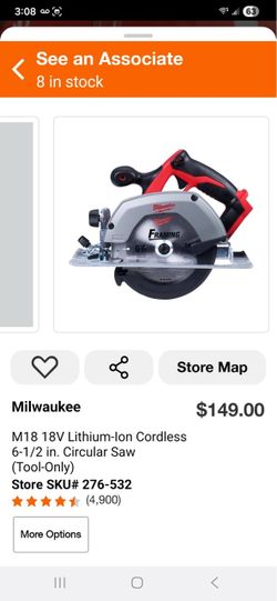 M18 18V Lithium-Ion Cordless 6-1/2 in. Circular Saw (Tool-Only)