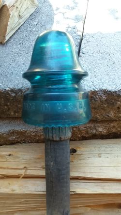 Antique glass insulator