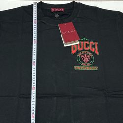Gucci Logo Tee - Black - Size L -  Heavy Cotton Streetwear