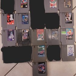 16 NINTENDO NES VIDEO GAMES 