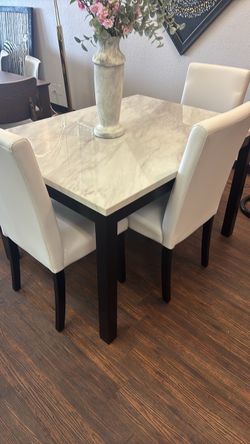 White dining set