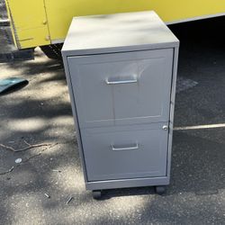 Two Drawer Metal Filing Cabinet
