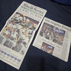 LA Times World Series Win