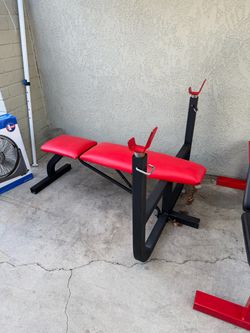 Weight Benches  with Barbell Rack
