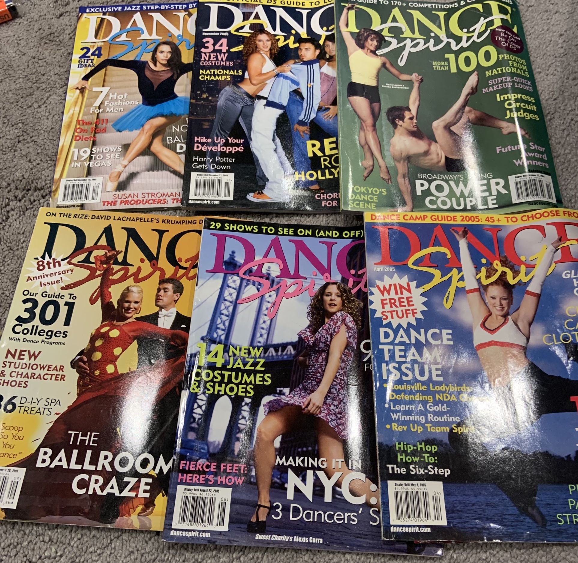 Dance Spirit Magazines 2005-07 Lot of 16 + 2 NYC Guides