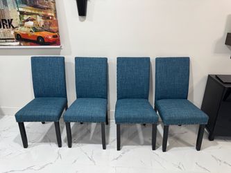 Set of 4 dining chairs - $150