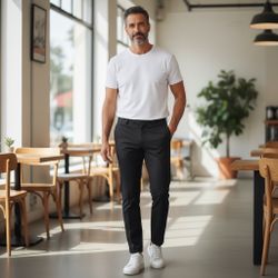 Express 36x32 Black Producer Modern Fit Mens Dress Pants