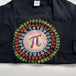 Pi Day Black Tshirt Size Adult Small