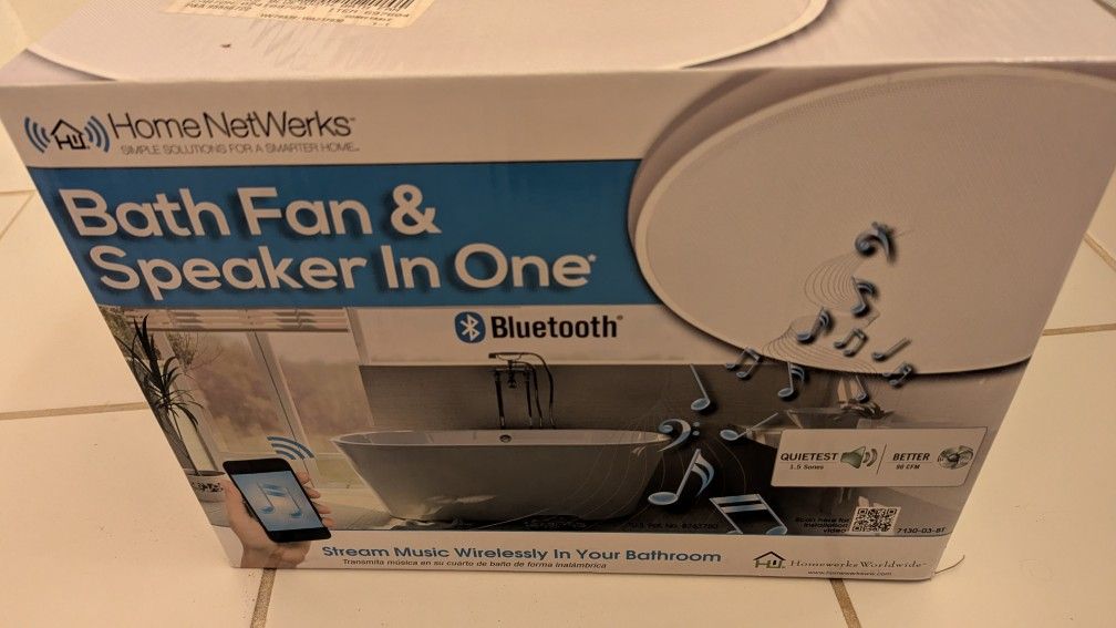 Bluetooth Bath Fan & Speaker In One