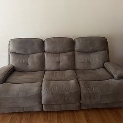 SOFA LOVESEAT WITH RECLINERS