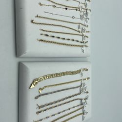Assorted Gold Bracelets