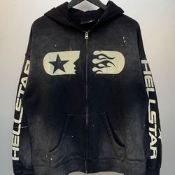 Hellstar Studios Zip Hoodie 'Black'