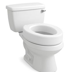 Carex Toilet Seat Riser, Elongated Raised Toilet Seat Adds 3.5 inches (NEW)