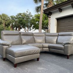 Couch/Sofa Sectional - Recliners - Leather - Gray - Delivery Available 🚛