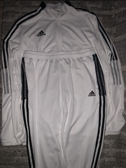 Adidas Track Suit Fit White Jacket Pants