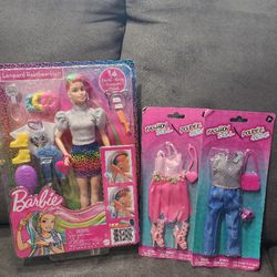 Barbie Leopard Rainbow Hair Doll 