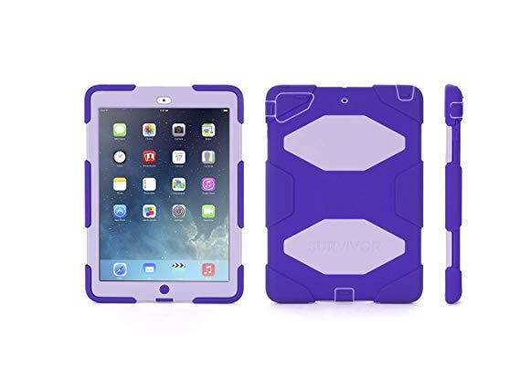 Survivor case for Ipad 3rd & 4th generation + iPad 2 NEW by Griffin purple