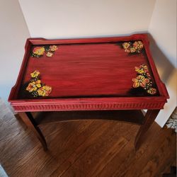 Vintage Painted Side Table 