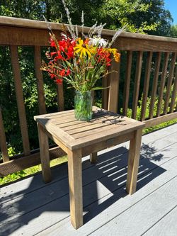 Wooden Garden Side Table