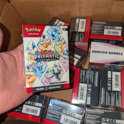 Pokemon- Prismatic Booster Bundles
