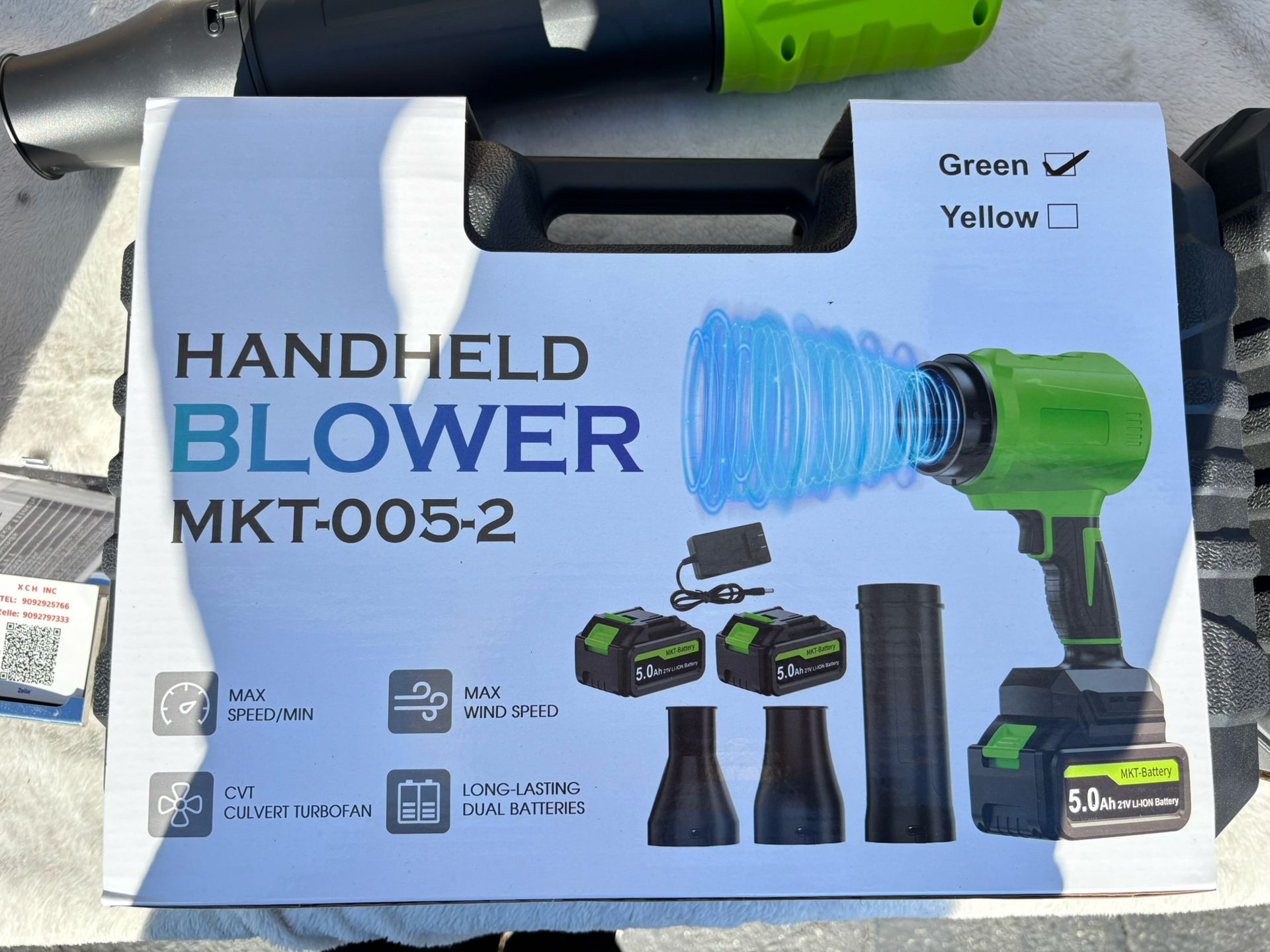 Handheld blower 2 batteries $40