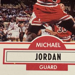 Micheal Jordan Error Card 