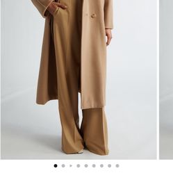 Max Mara 101801 Classic Coat In Camel Color