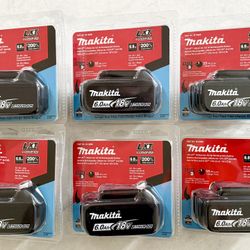Makita BL1860B 18V LXT Lithium Ion 6.0 Ah Battery