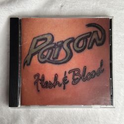 Poison – Flesh & Blood CD (1990 Capitol/Enigma) Original Press - Hair Metal Rock