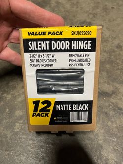 Black Door Hinges 12 pack
