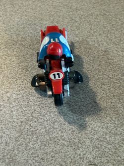 SLOT CAR RACING DIRT BIKE MOTORCYCLE RED #11 tyco