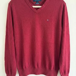 Tommy Hilfiger Solid V-Neck Sweater