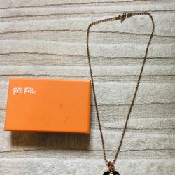 Folli Follie Resin Pendant Ball Chain Necklace