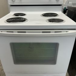 White Self Clean Stove