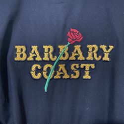 Vintage BARBARY COAST Las Vegas Hotel Casino Jacket Coat COAST CASINOS Mens Small Or Medium. Black 