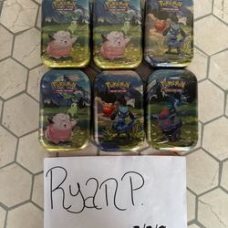 Ascended Heroes Mini Tin (6) Available $30 each