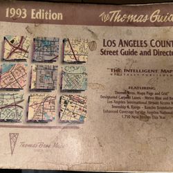 📘 Vintage 1993 Thomas Guide – Los Angeles County Street Map Book