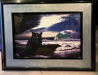 Panther Picture Frame (H:41 in. x W:53 in.)