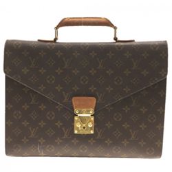 Authentic LOUIS VUITTON Porte Documents Bandouliere Monogram 8910CT