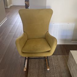 Velvet fabric padded seat