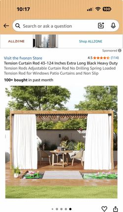 $7 white curtain rod