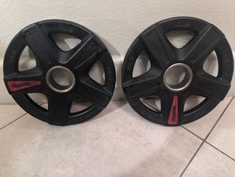 XMark 10 lb Olympic Plates – Pair – Rubber 2”