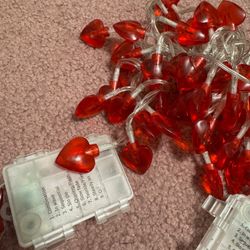 New Heart Valentines Party Room String Lights Decor Decorations
