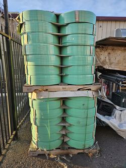 Polyester strapping 5/8" X. 035" X 4,200 ' Green Embossed Rolls