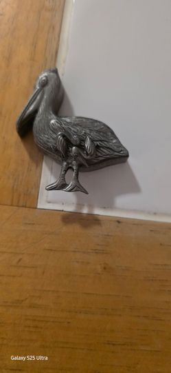 Pelican earrings and pin
