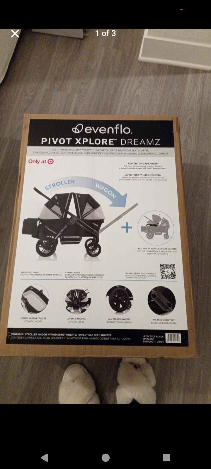 Evenflo pivot Xplore Dreamz (Stroller + Wagon)