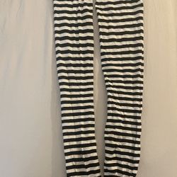 Womans Striped Thigh High Stockings